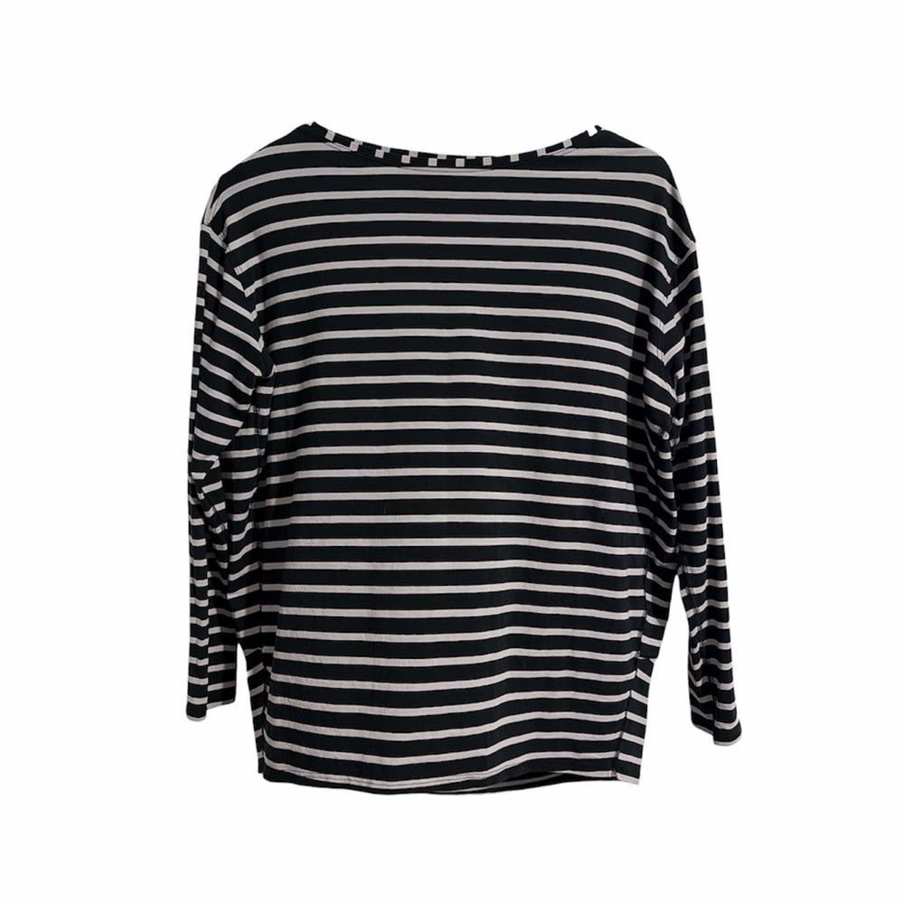 Lululemon Back In Action Long Sleeve Shirt Lululemon Yachtie Stripe Black Chrome